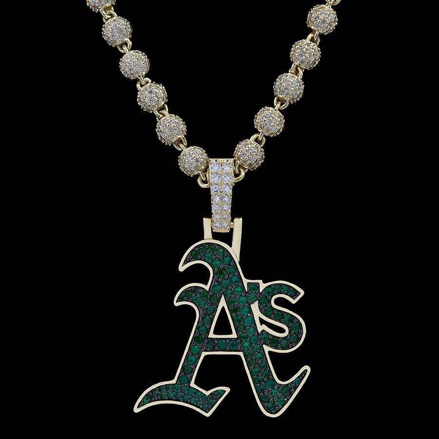 Oakland Athletics Official MLB Logo Pendant