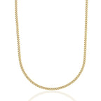 Micro Cuban Chain in Yellow Gold- 3mm