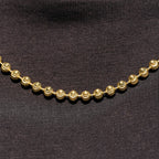 Moon Cut Ball Chain in Yellow Gold Vermeil - 4mm
