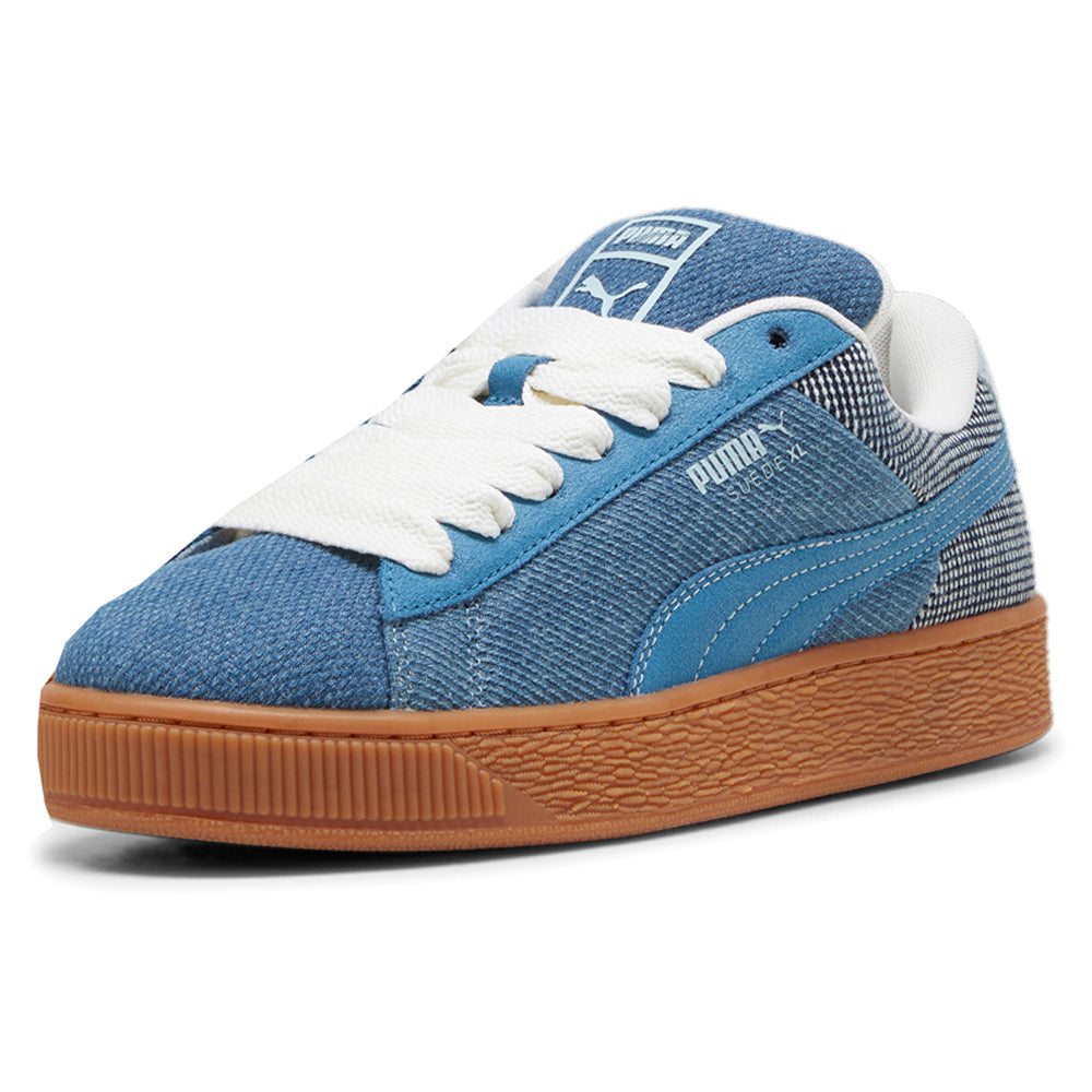 Suede XL Denim Lace Up Sneakers