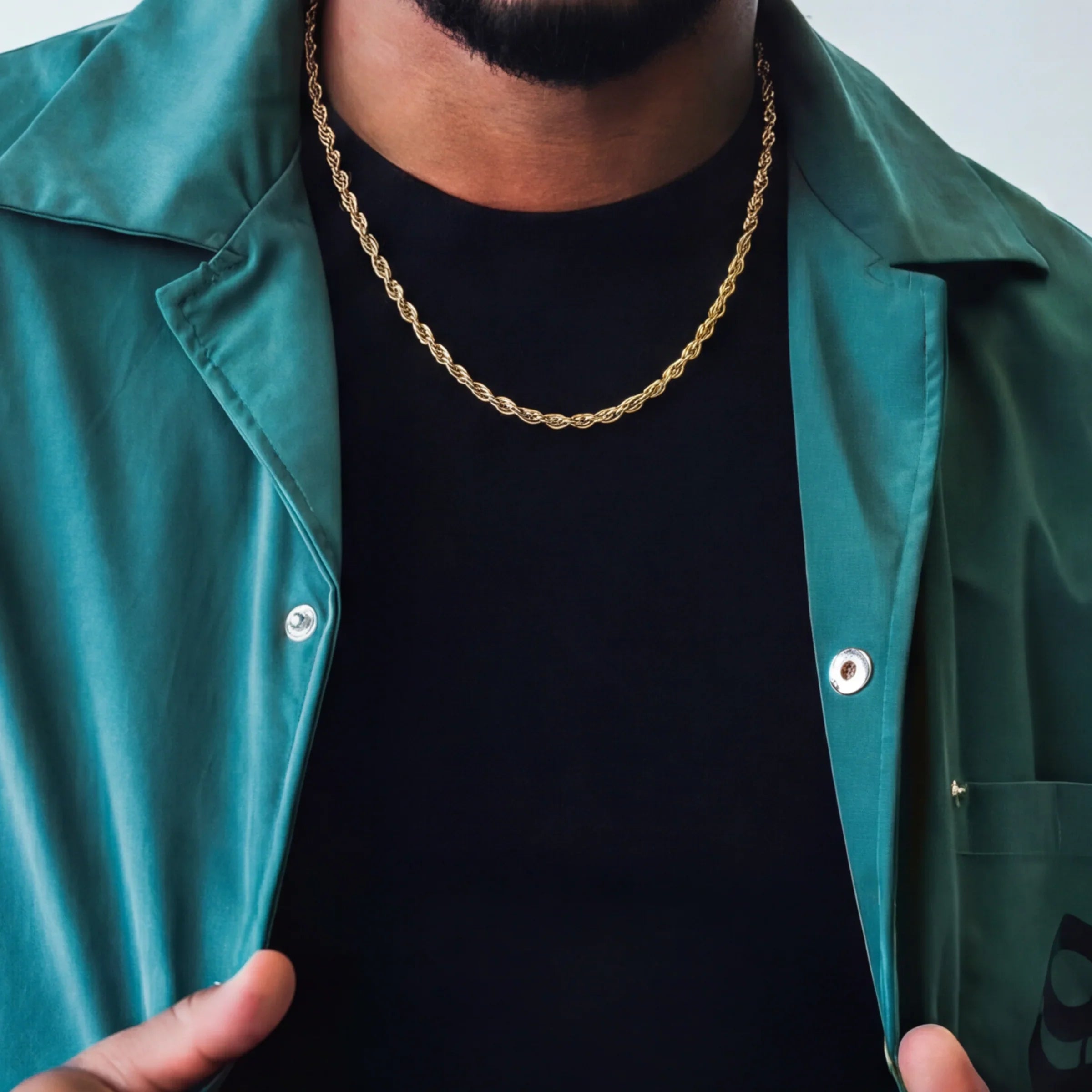 Rope Chain in Yellow Gold- 4mm
