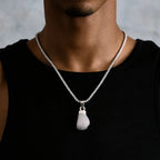 Boxing Glove (Right) Pendant in White Gold