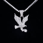 GLD Eagle Pendant in White Gold