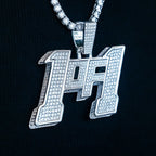 Large 1of1 Pendant - White Gold