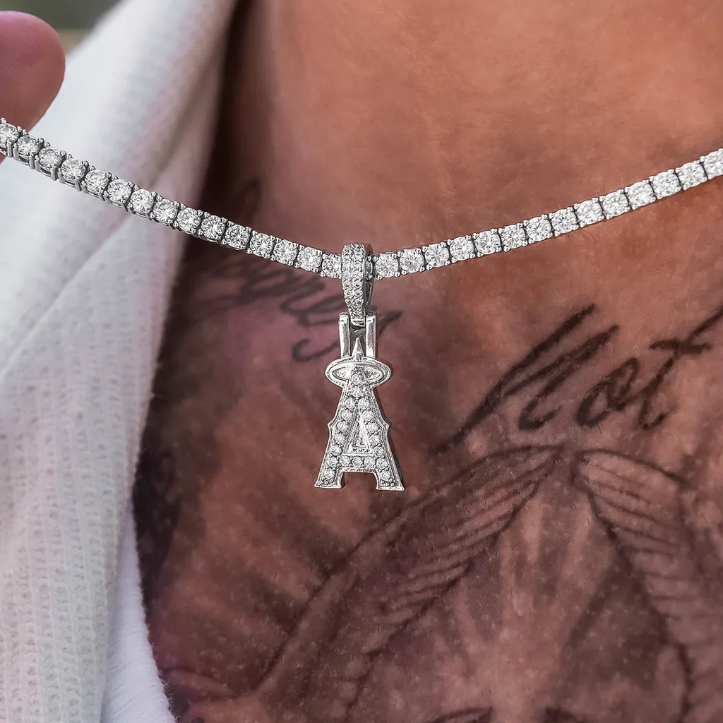 Los Angeles Angels Official MLB Micro Logo Pendant