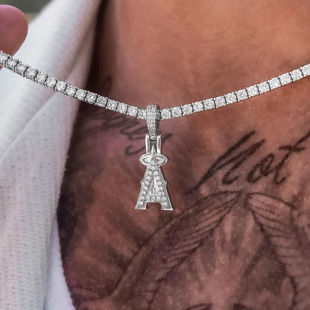 Los Angeles Angels Official MLB Micro Logo Pendant