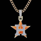 Houston Astros Official MLB Logo Pendant