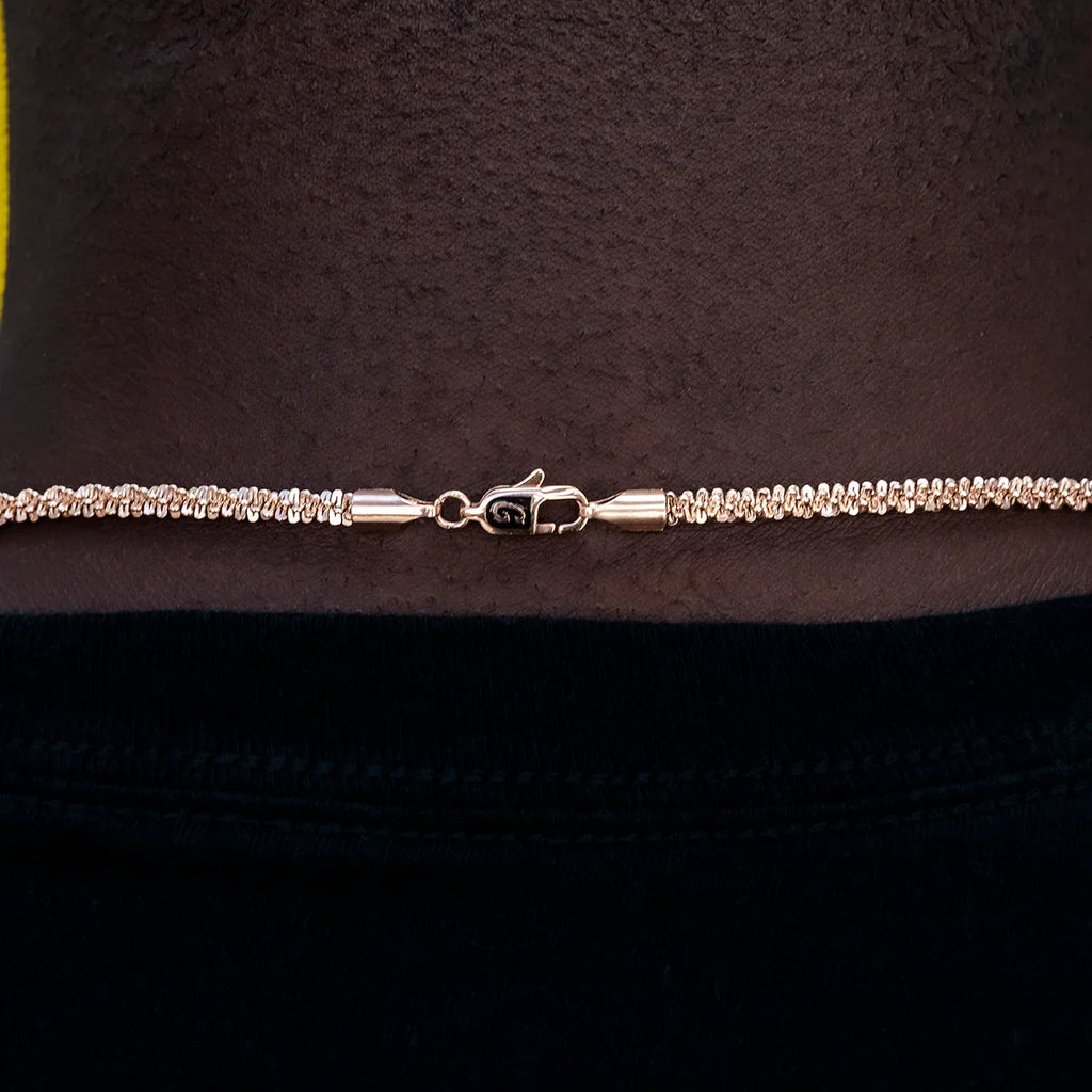 Popcorn Chain in Rose Gold- 4mm