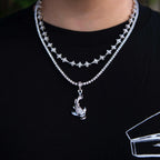 Koi Pendant - White Gold