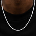 Diamond Tennis Chain in White Gold- 3mm