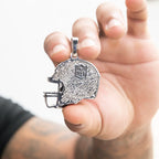 2025 Pittsburgh Steelers Team Helmet Pendant - White Gold