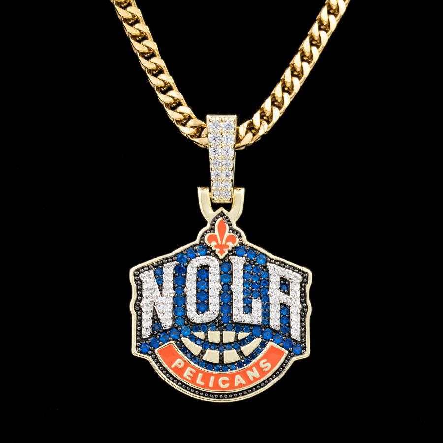 New Orleans Pelicans Official NBA Logo Pendant