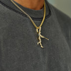 New York Yankees Judge Official MLBPA Polished Batting Pendant in Yellow Gold