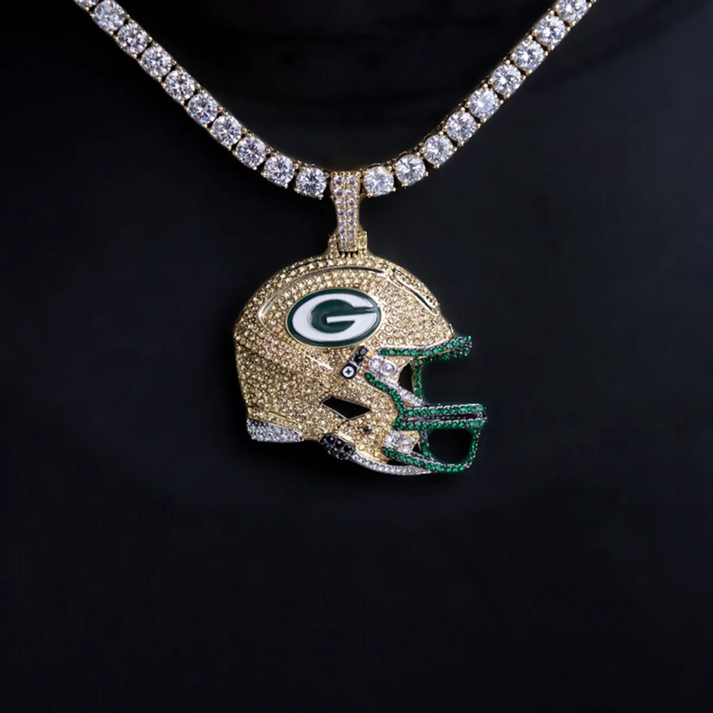 2025 Green Bay Packers Team Helmet Pendant - Gold