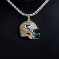 2025 Green Bay Packers Team Helmet Pendant - Gold