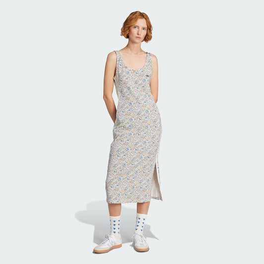 Women's adidas adidas Originals x Liberty London Bodycon 3-Stripes Maxi Dress