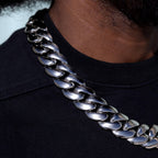 Miami Cuban Chain in White Gold - 25mm