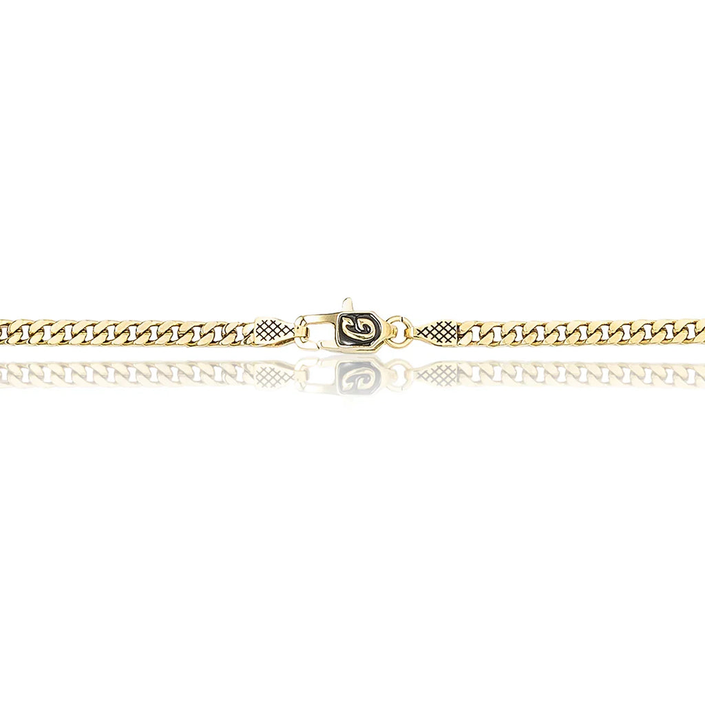 Micro Cuban Chain in Yellow Gold- 3mm