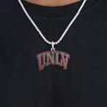University of Nevada Las Vegas Official NCAA Logo Pendant in White Gold