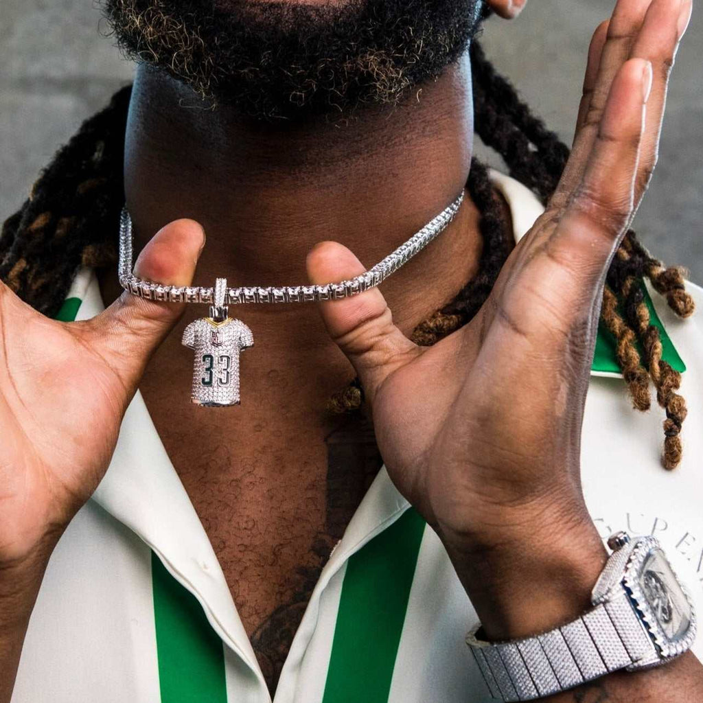 Green Bay Packers Aaron Jones Jersey Pendant