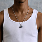 Yankees Official MLB Baseball Cap Logo Pendant in White Gold