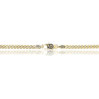 Micro Cuban Chain in Yellow Gold- 3mm
