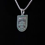 Austin FC Official MLS Logo Pendant in White Gold