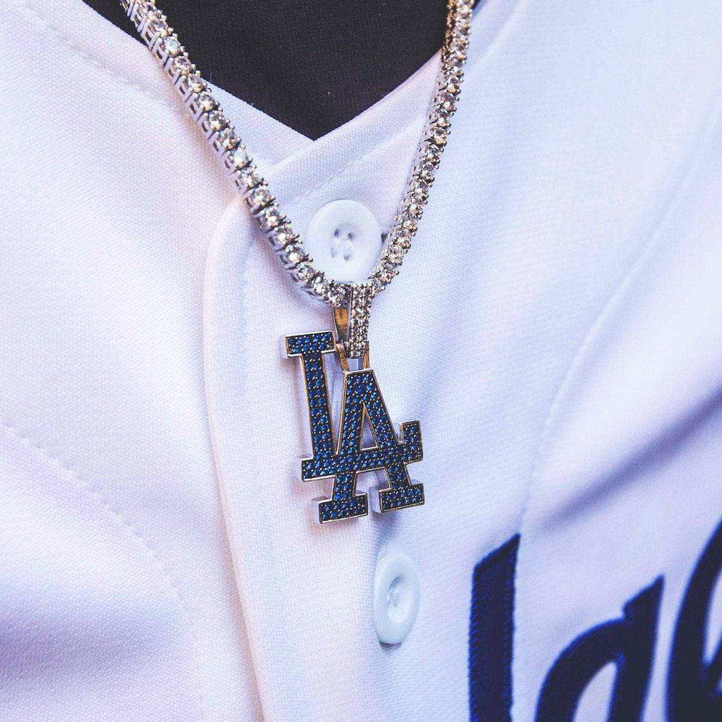 Los Angeles Dodgers 150th Anniversary Official MLB Logo Pendant