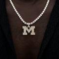 University of Michigan Wolverines Official NCAA Micro Logo Pendant in Yellow Gold
