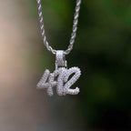 Custom Name Plate Pave Font