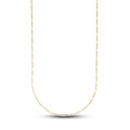 Figaro Chain in Hollow Yellow Gold - 2mm