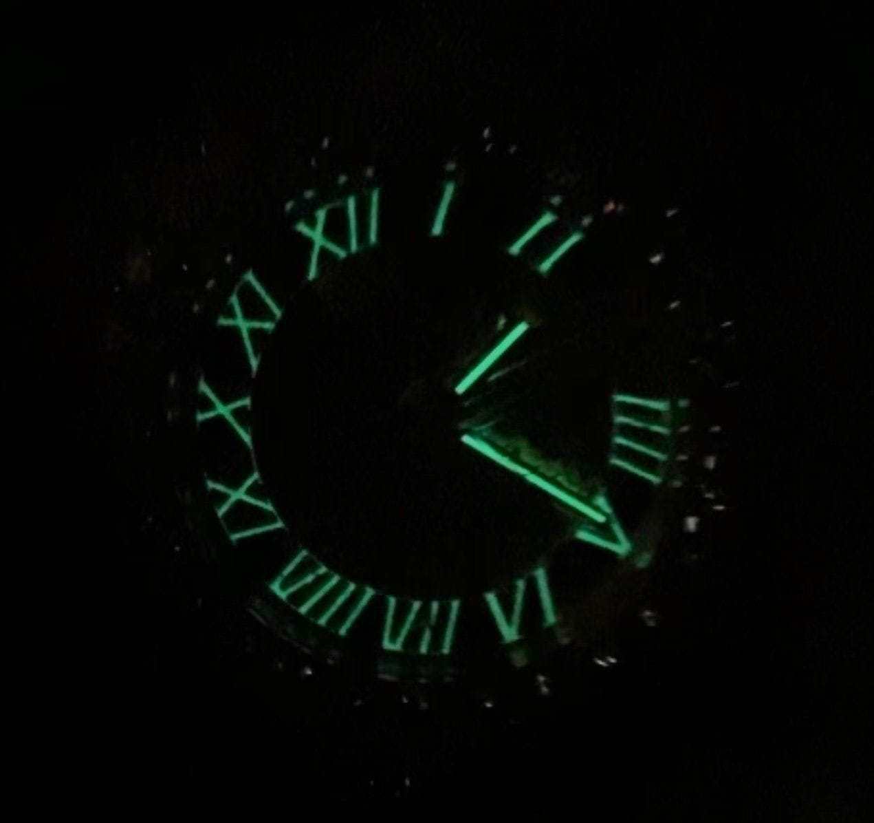 42MM Iced Alpha Era® Luminous Skeleton Gold w/ Rubber Strap