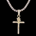 Crucifix Cross Pendant in Yellow Gold