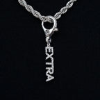 "Extra" Clip On Pendant in White Gold