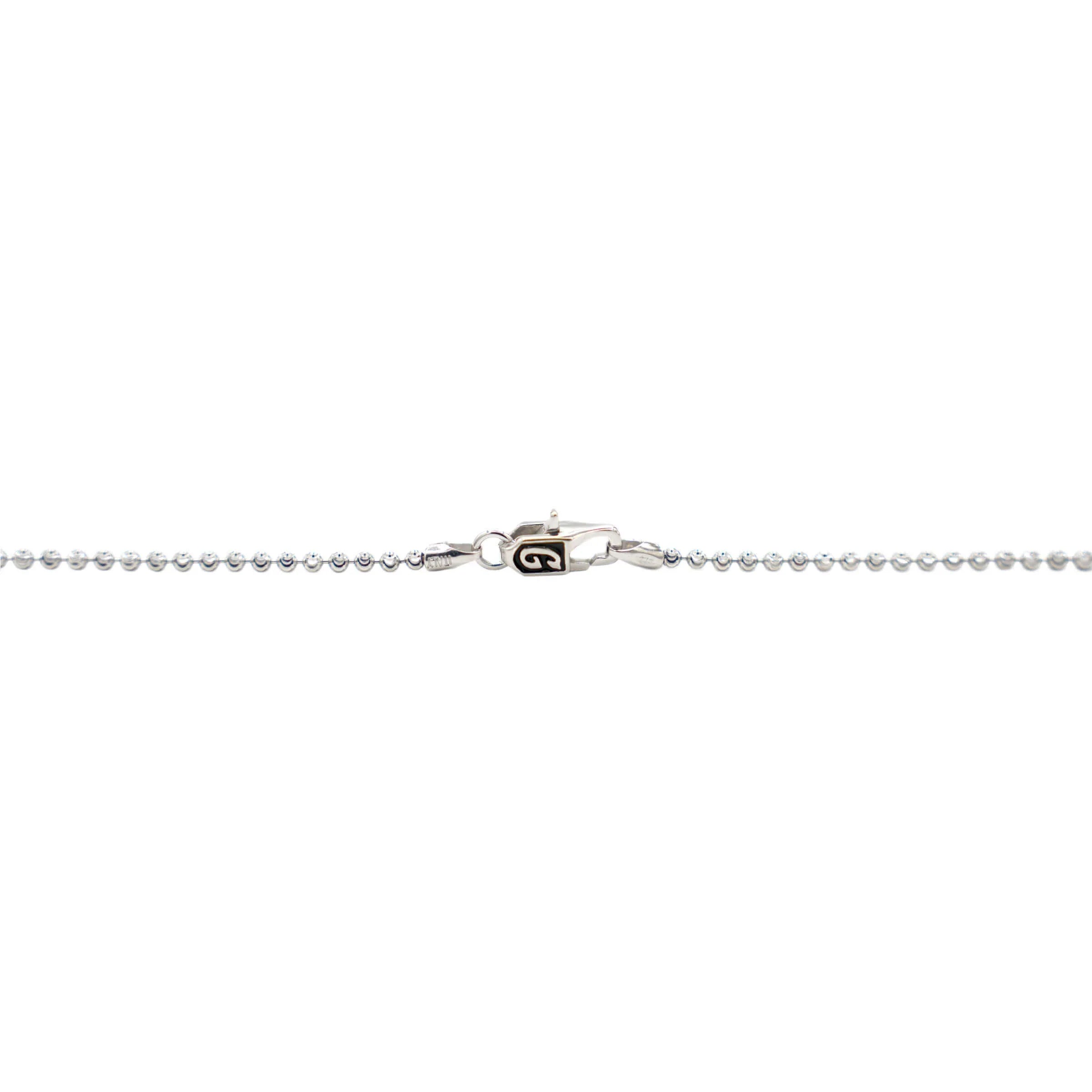 Moon Cut Ball Chain in Sterling Silver - 2mm