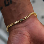 Franco Chain + Bracelet Bundle in Yellow Gold- 3mm