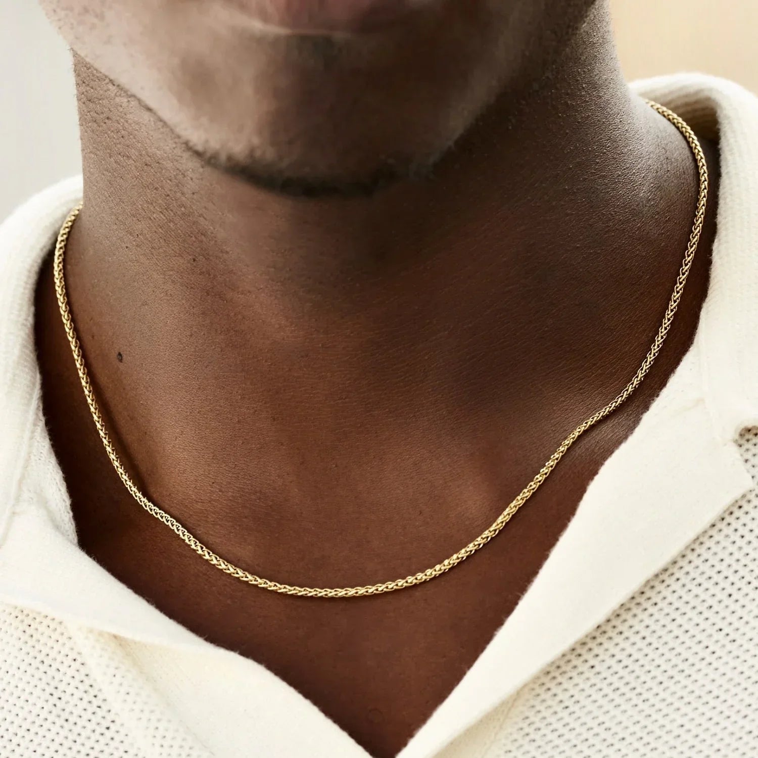 Palm Chain in Yellow Gold - 2mm