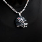 2025 Tennessee Titans Team Helmet Pendant - White Gold