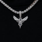 Charlotte Hornets Micro Pendant - White Gold