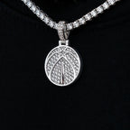 Washington Wizards Official NBA Micro Logo Pendant in White Gold