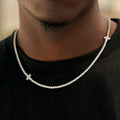3MM Diamond Cross Tennis Chain