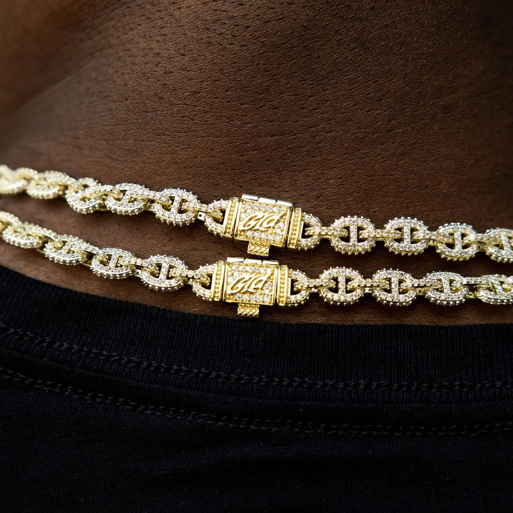 Micro Valentina Chain in Yellow Gold - 7mm