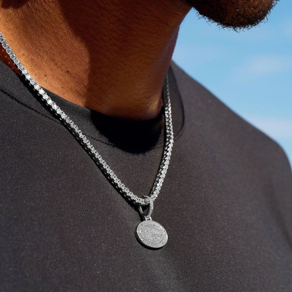 Green Bay Packers Official NFL Micro Logo Pendant in White Gold