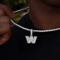 Washington Commanders Official NFL Micro Logo Pendant in White Gold