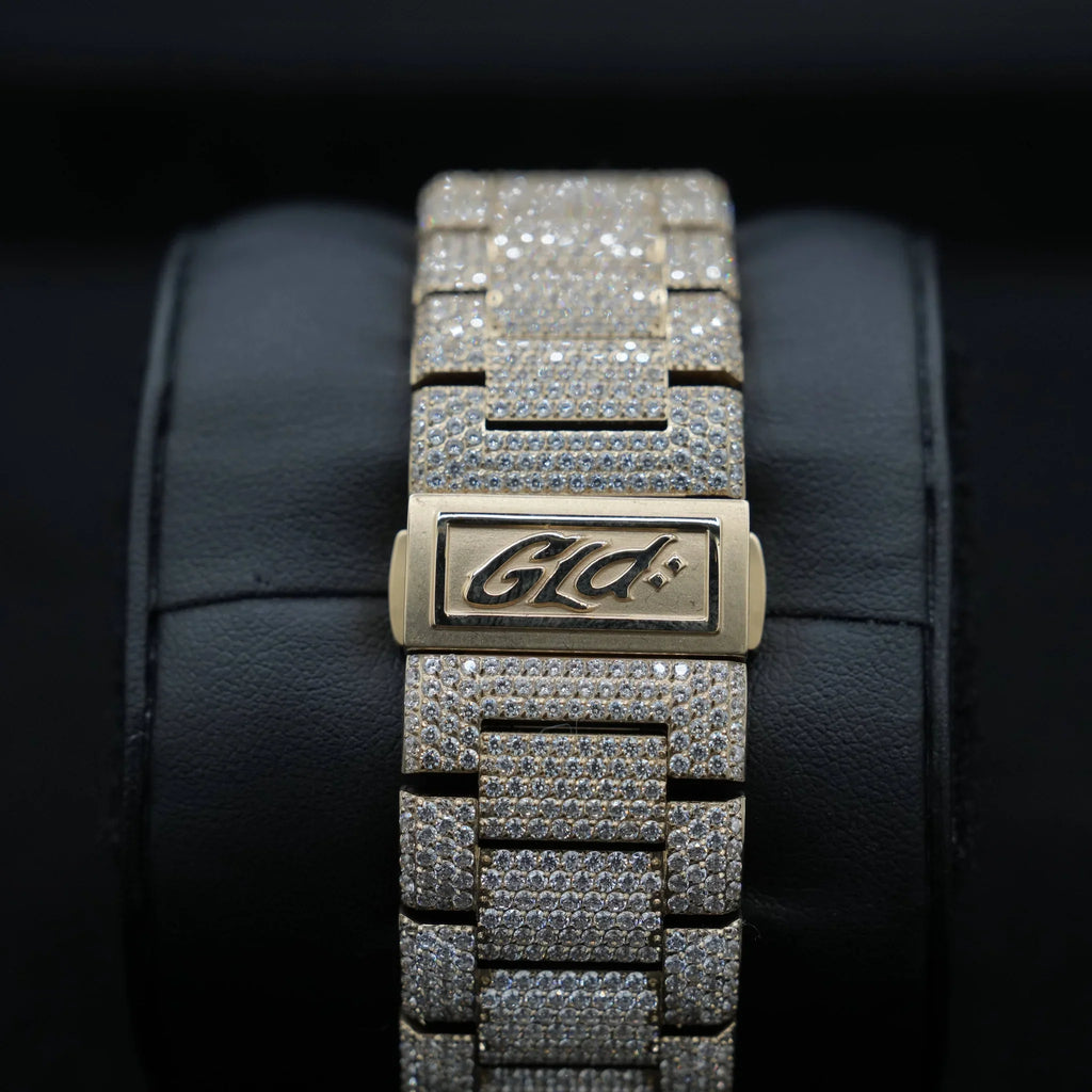 42MM Fully Iced Ruby Accent Alpha Era® in Gold