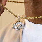 Los Angeles Rams Official NFL Micro Logo Pendant - Yellow Gold