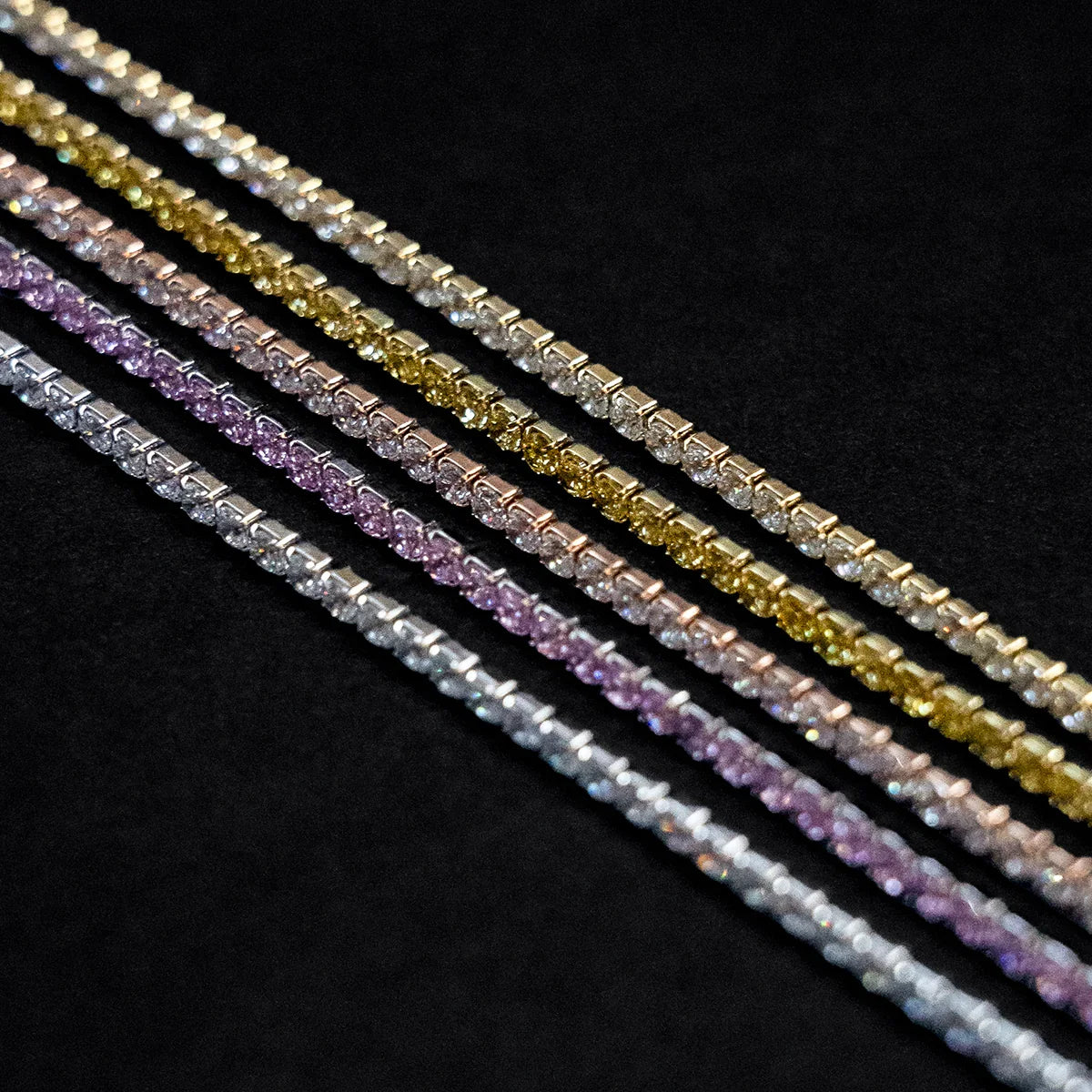 Canary Micro Tennis Bracelet in Yellow Gold