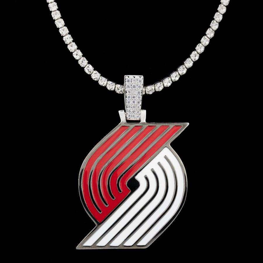 Portland Trail Blazers Official NBA Logo Pendant