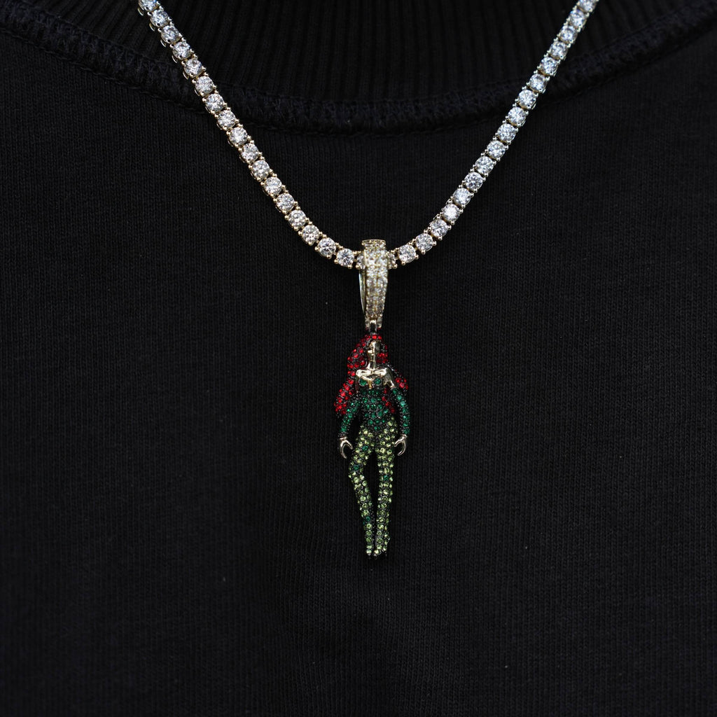Poison Ivy Body Official DC Comics Pendant in Gold / Black Rhodium