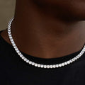 Diamond Tennis Chain in White Gold- 5mm